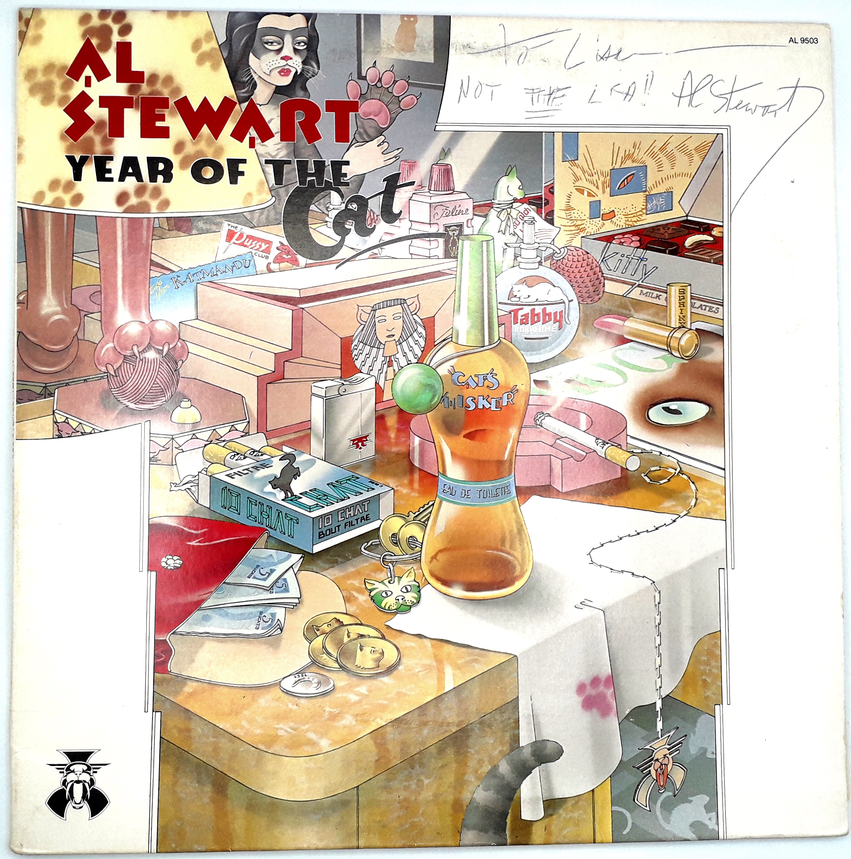 Al Stewart signed album. Inscribed.