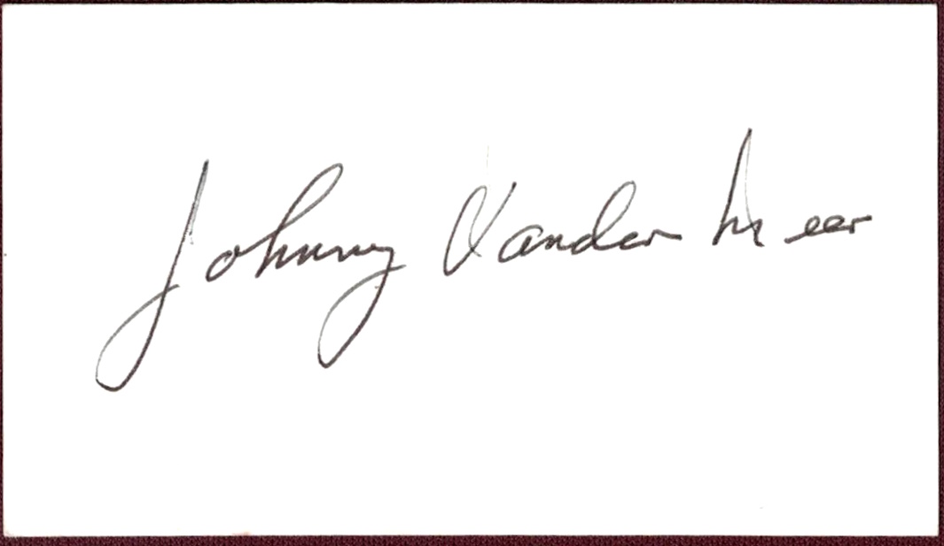 Johnny Vander Meer