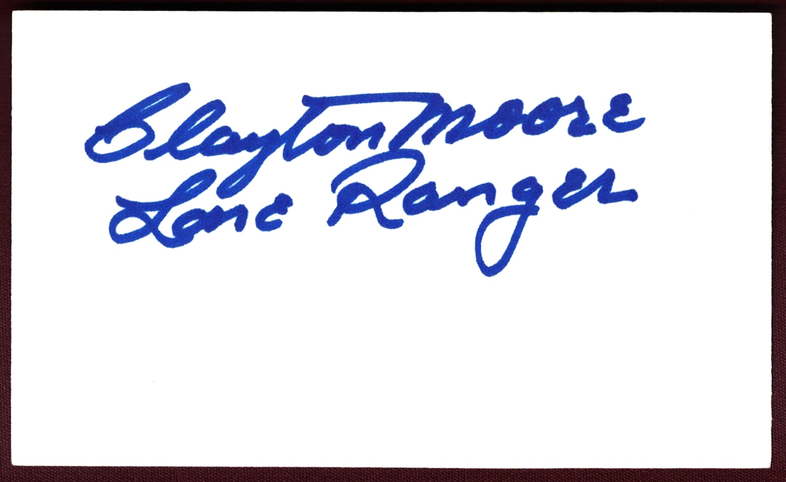 Clayton Moore - The Lone Ranger