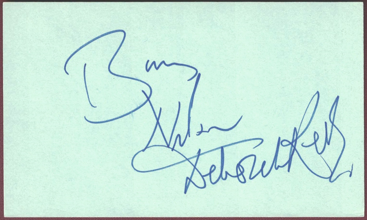 Barry Nelson and Deborah Kerr - Both signed.
