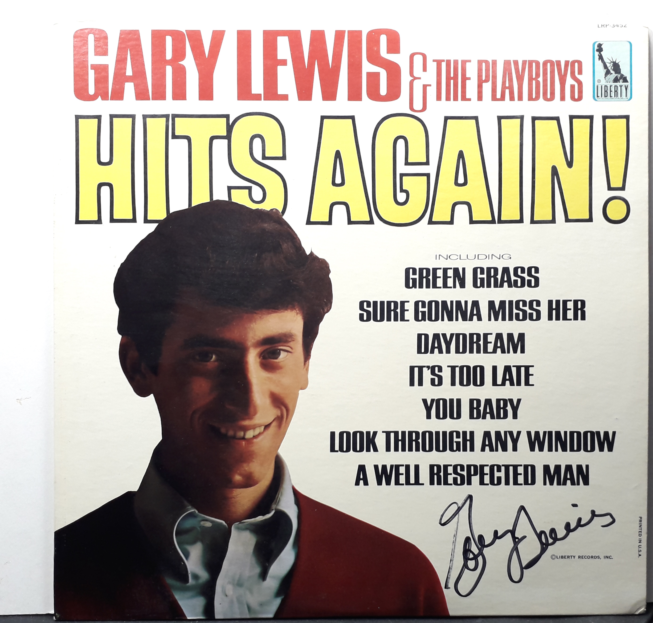 Gary Lewis - Signed LP Album -  Not inscribed.