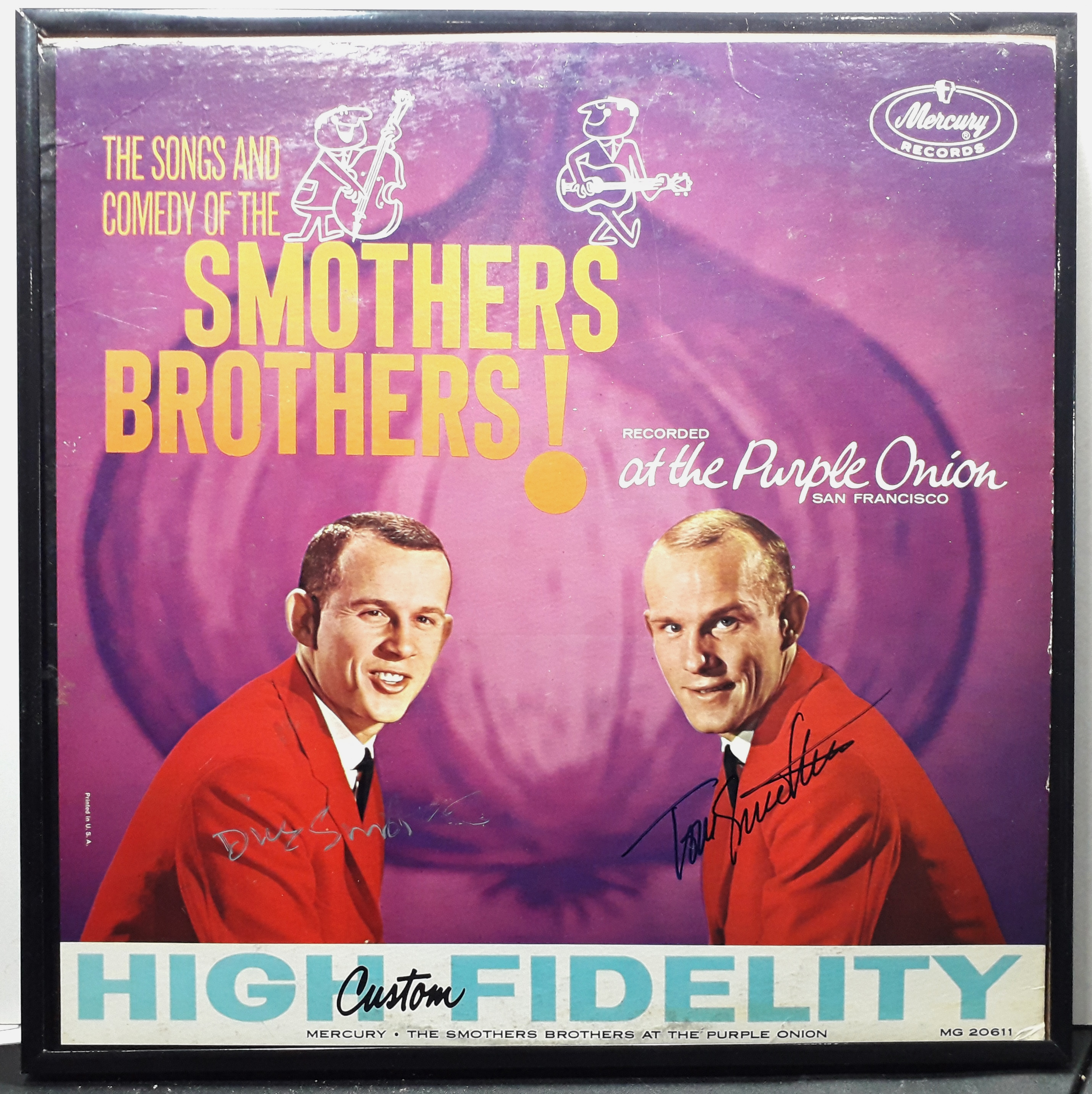 Smothers Brothers - Dick and Tom- Autographed LP Album.