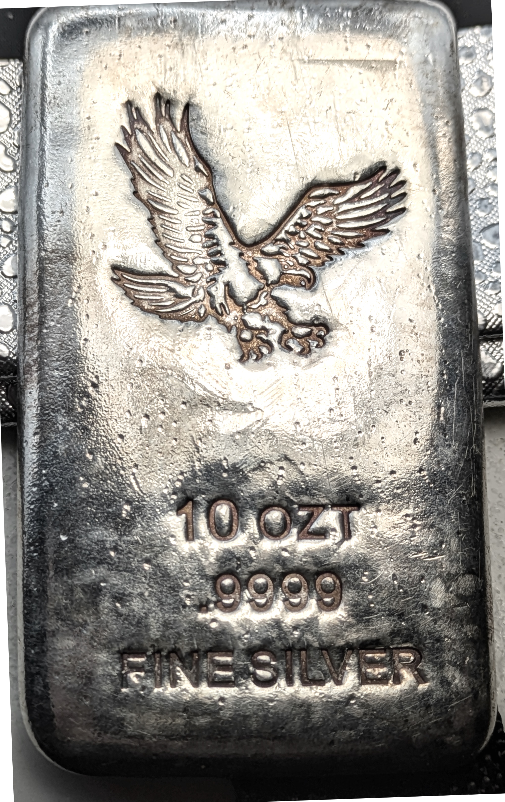10-ounce .9999 fine silver bar