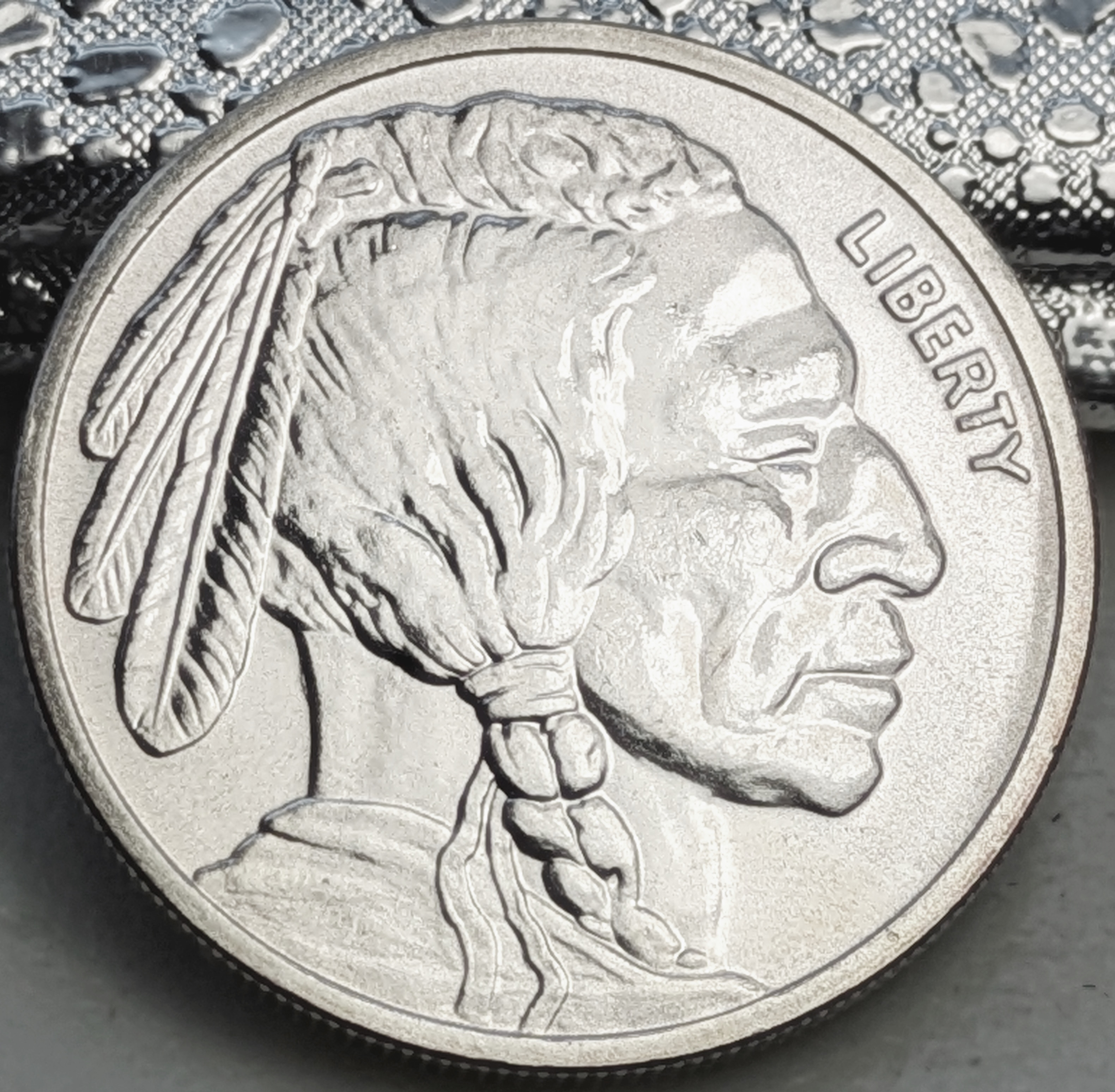 Indian Chief .9999 Fine Silver round - 1 Troy Ounce