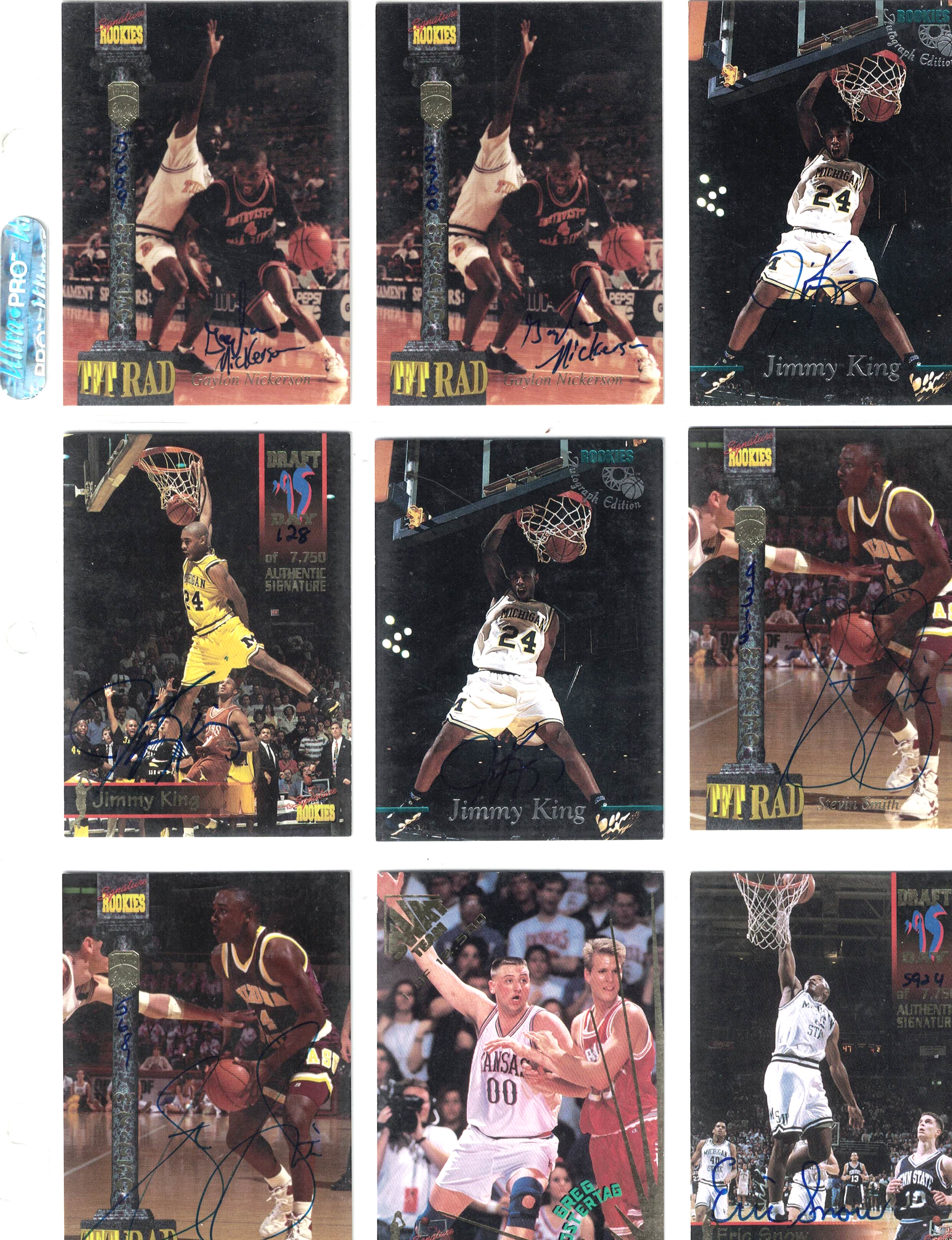 204 Sports Cards All Genuine Autographed: Baseball, Football, Baskball, Hockey
