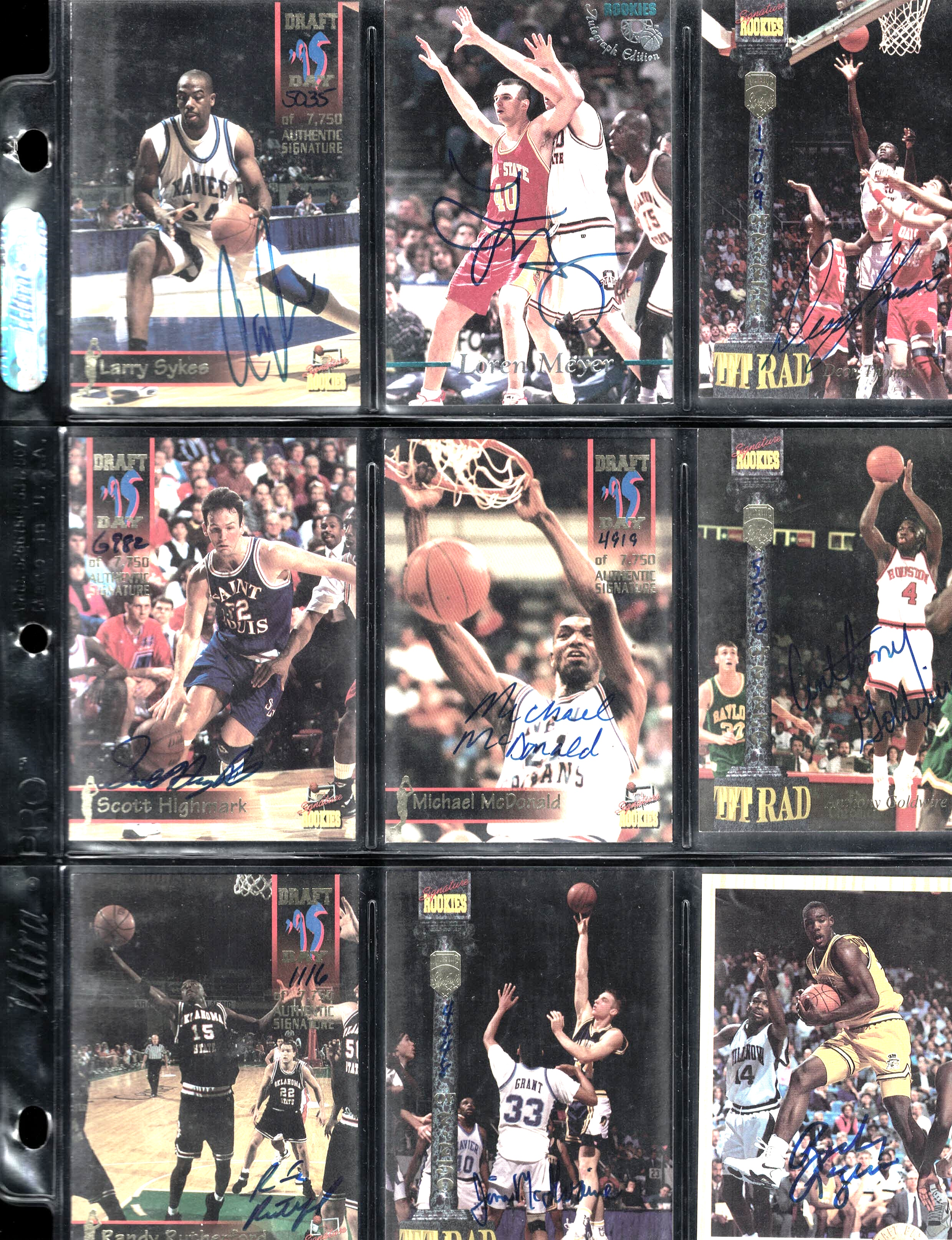 204 Sports Cards All Genuine Autographed: Baseball, Football, Baskball, Hockey