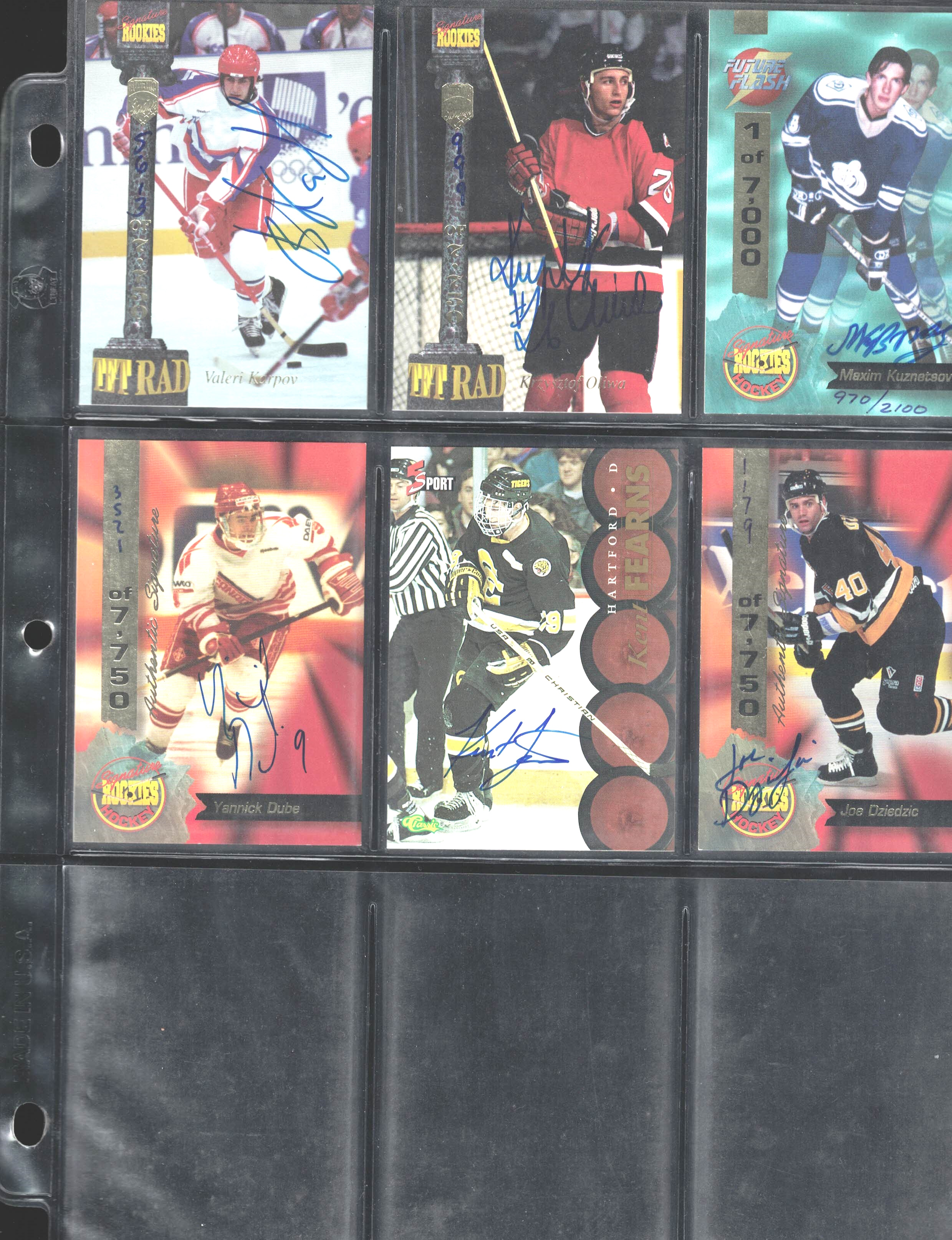204 Sports Cards All Genuine Autographed: Baseball, Football, Baskball, Hockey