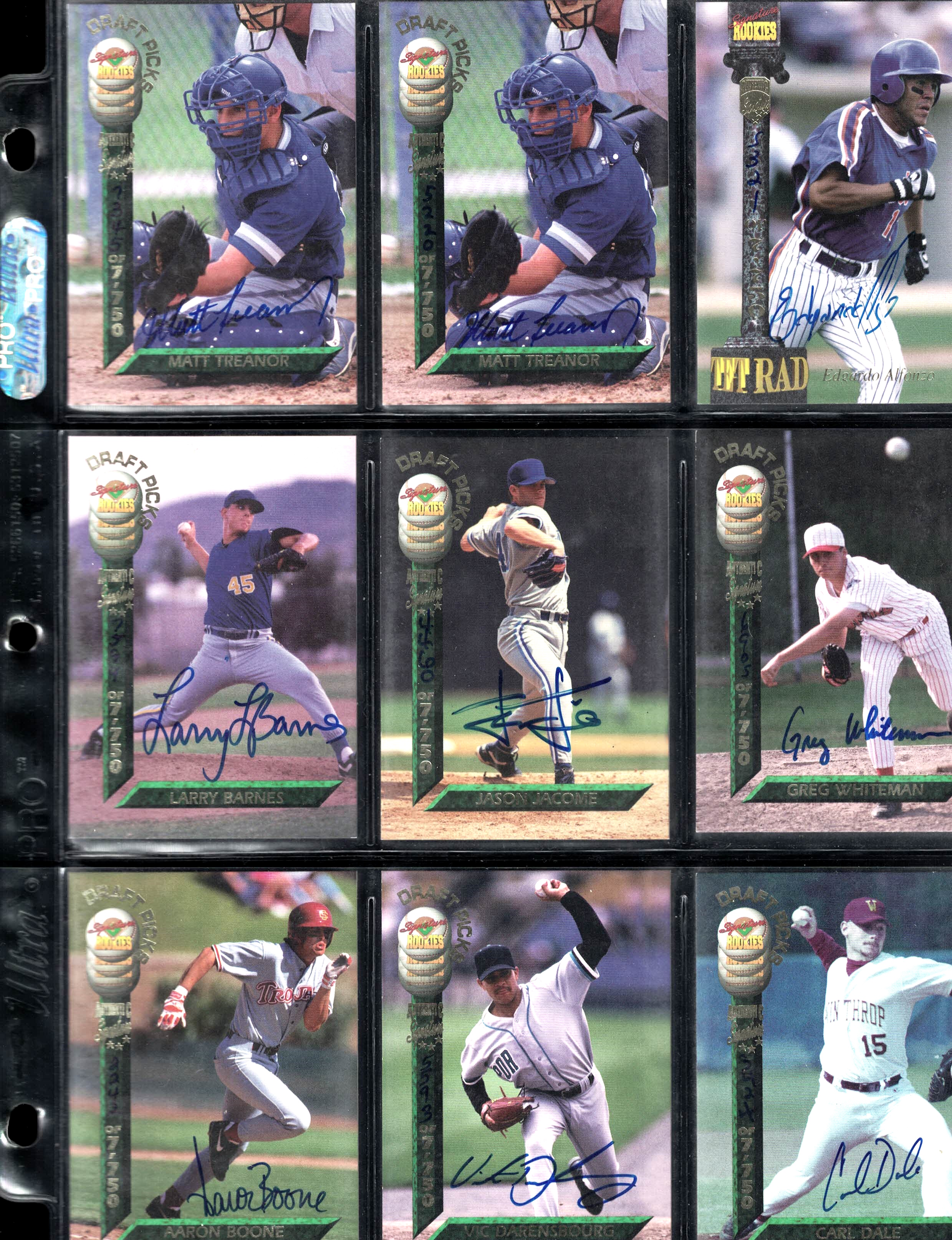 204 Sports Cards All Genuine Autographed: Baseball, Football, Baskball, Hockey