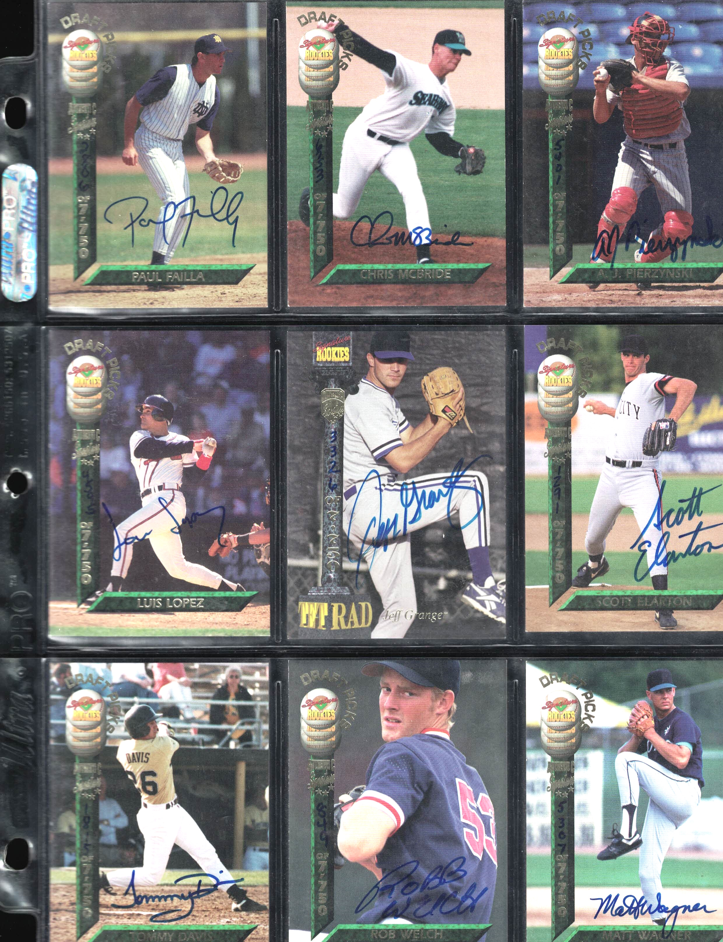 204 Sports Cards All Genuine Autographed: Baseball, Football, Baskball, Hockey